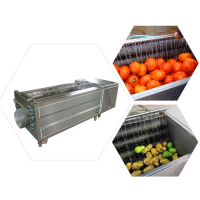 Vegetable roller brush washing peeling machine for potato/pumpkin/cassava/palm/carrot/onion