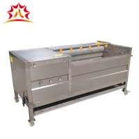 sweet potato washing and peeling machine brush type potato peeling machine