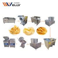 Professional potato chips making equipment/ french fries production line frozen/ banana chips packaging