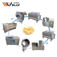 Fast delivery automatic french fries production line/ jacker potato chips/ banana chips slicing machine